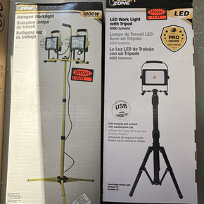 Lampe de travail sur pied.