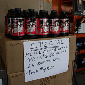 Huile 2 temps Mixer 250ml $2.50